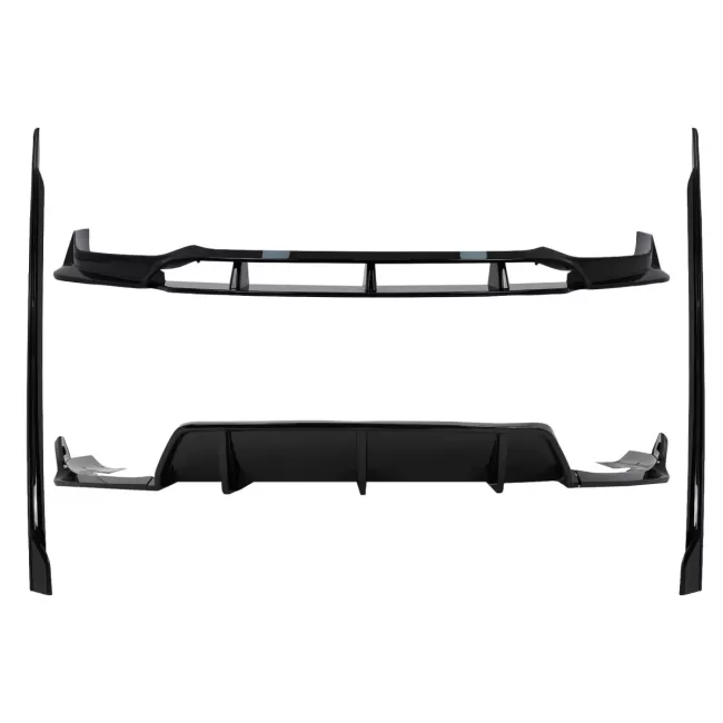 Aero Body Kit suitable for BMW X6 G06 (10.2019-03.2023) M-Tech Black Knight Design Piano Black