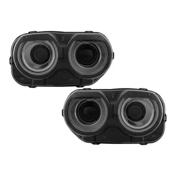 LED Headlights suitable for Dodge Challenger (2015-2023) Black RGB Lights