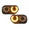 LED Headlights suitable for Dodge Challenger (2015-2023) Black RGB Lights