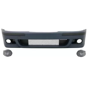 Front Bumper with Fog Lights Clear Chrome suitable for BMW 5 Series E39 (1995-2003) M5 Look