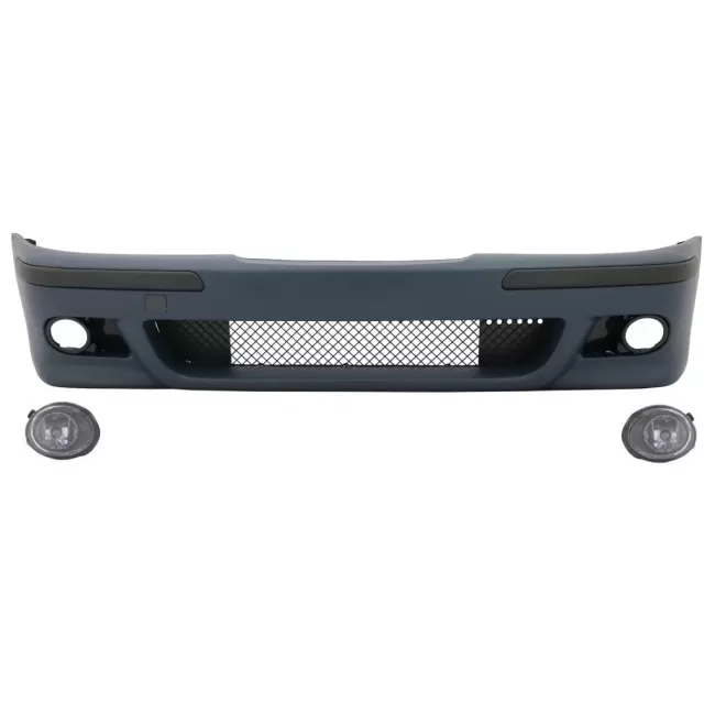Front Bumper with Fog Lights Clear Chrome suitable for BMW 5 Series E39 (1995-2003) M5 Look