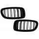 Central Grilles Kidney Grilles suitable for BMW 5 Series F10 F11 (2010-2017) Double Stripe M Design Piano Black