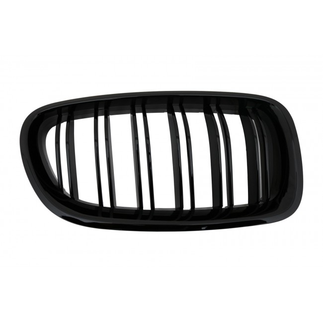 Central Grilles Kidney Grilles suitable for BMW 5 Series F10 F11 (2010-2017) Double Stripe M Design Piano Black