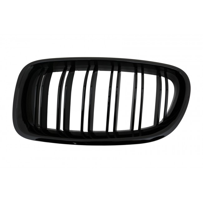Central Grilles Kidney Grilles suitable for BMW 5 Series F10 F11 (2010-2017) Double Stripe M Design Piano Black