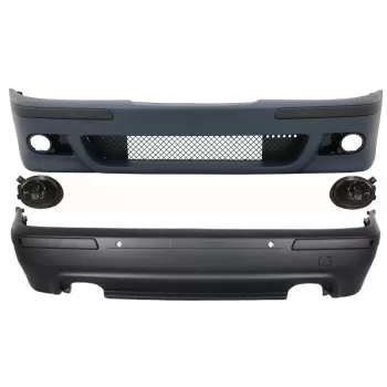 Body Kit suitable for BMW E39 5 Series (1995-2003) Double Outlet M5 Design Fog Lights Smoke