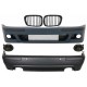 Body Kit suitable for BMW 5 Series E39 (1997-2003) Double Outlet M5 Design with Fog Lights Smoke and Central Grilles Piano Black