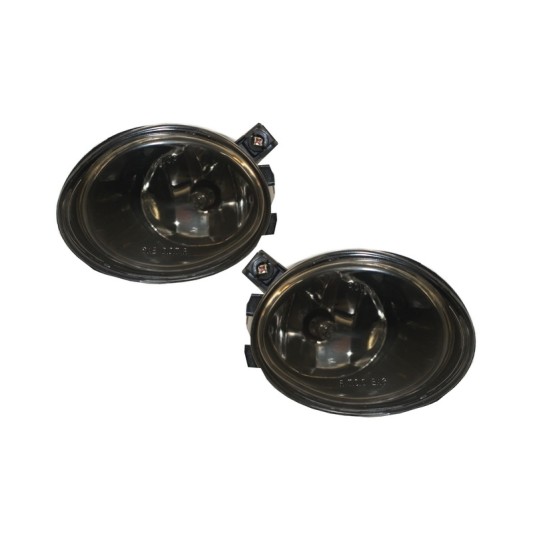 Body Kit suitable for BMW 5 Series E39 (1997-2003) Double Outlet M5 Design with Fog Lights Smoke and Central Grilles Piano Black