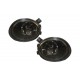 Body Kit suitable for BMW 5 Series E39 (1997-2003) Double Outlet M5 Design with Fog Lights Smoke and Central Grilles Piano Black