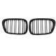 Body Kit suitable for BMW 5 Series E39 (1997-2003) Double Outlet M5 Design with Fog Lights Smoke and Central Grilles Piano Black