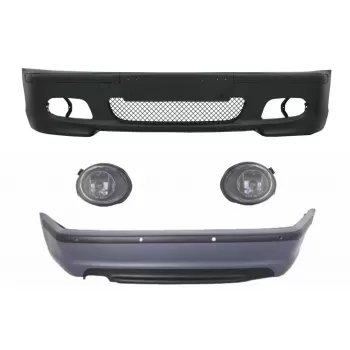 Body Kit suitable for BMW 3 Series E46 Sedan (1998-2004) Bumper With PDC and Fog Lights M-Technik Design