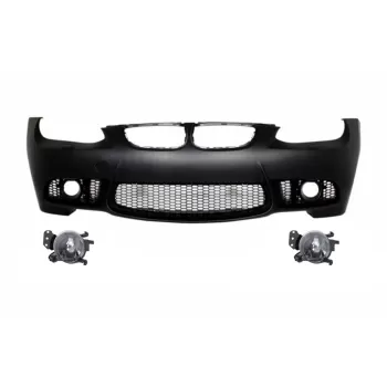 Front Bumper with Fog Light Projectors suitable for BMW 3 Series E92 Coupe E93 Cabrio (2006-2009) M3 Look Without PDC