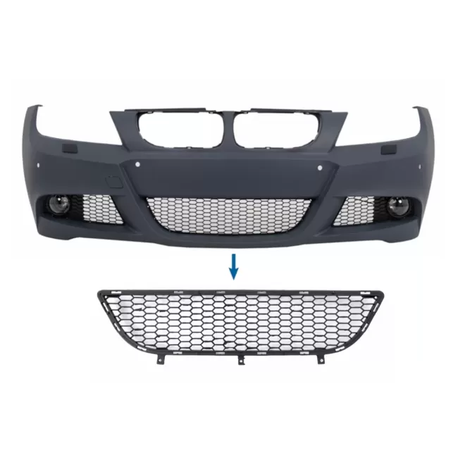 Front Bumper Middle Lower Grille suitable for BMW 3 series E90 E91 LCI (2008-2011) M-Tech