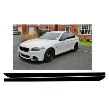 Side Decals Sticker Vinyl Matte Black suitable for BMW 5 Series F10 F11 (2011-Up) M-Performance Design