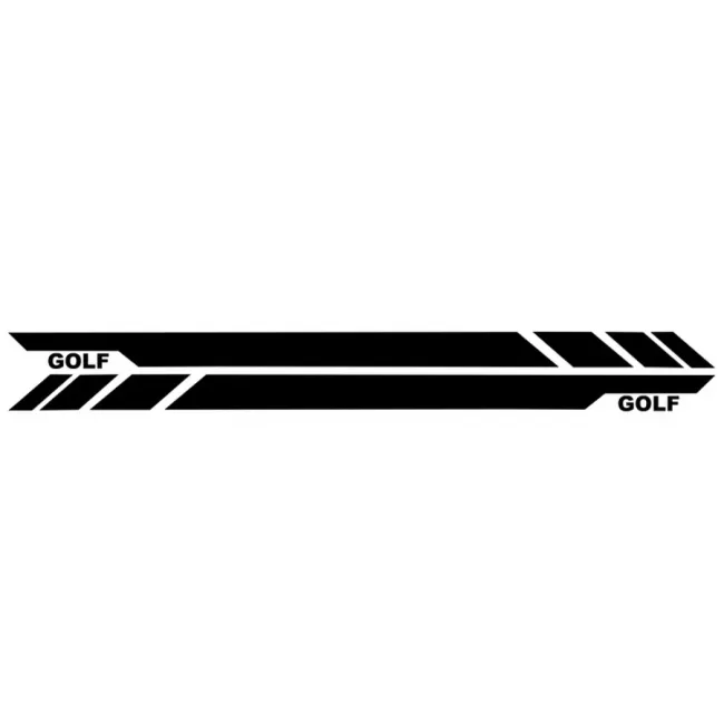 Side Decals Sticker Vinyl Black suitable for VW Golf 5 6 7 V VI VII (2003-up)