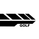Side Decals Sticker Vinyl Black suitable for VW Golf 5 6 7 V VI VII (2003-up)