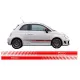 Side Decals Sticker Vinyl Red suitable for Fiat 500 (2007+)