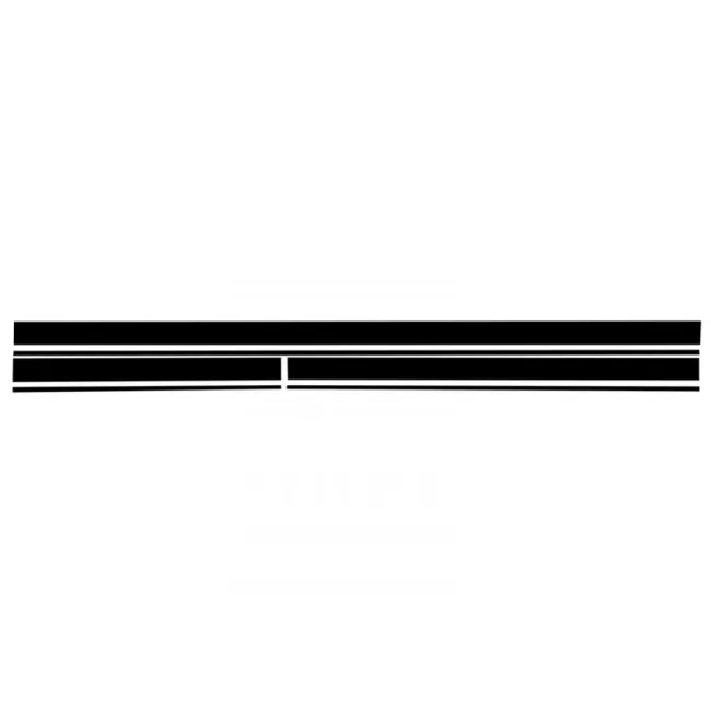 Set Sticker Matte Black Upper Bonnet Roof & Tailgate suitable for Mercedes CLA W117 C117 X117 (2013-2016) A-Class W176 (2012-2018) 45 Design