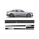 Set Sticker Side Decals & Upper Bonnet Roof Tailgate Matte Black suitable for Mercedes C205 Coupe A205 Cabriolet (2014-up) A45 Design Edition 1