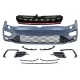 Front Bumper with Central Badgeless Grille suitable for VW Golf 7.5 (2017-2020) R GTI Design