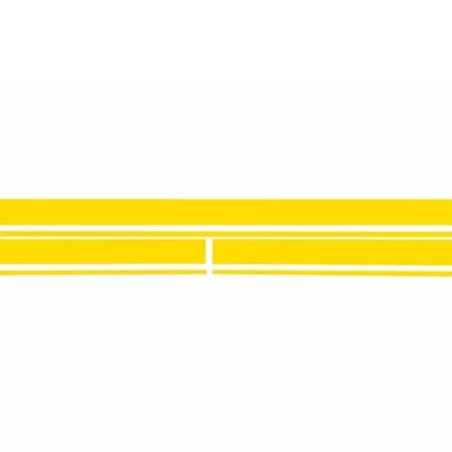 Set Sticker Side Decals & Upper Bonnet Roof Tailgate and Mirror Matte Yellow suitable for Mercedes C205 Coupe A205 Cabriolet (2014-up)