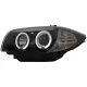 Angel Eyes Headlights suitable for BMW 1 Series E81 E82 E87 E88 (2004-2011) Black