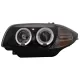 Angel Eyes Headlights suitable for BMW 1 Series E81 E82 E87 E88 (2004-2011) Black