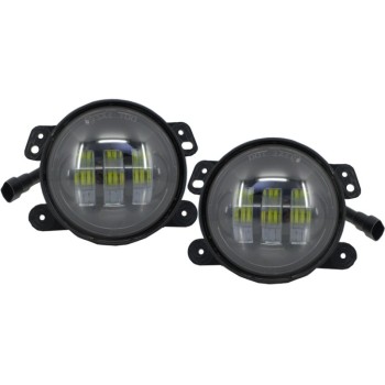 Fog Lights 4 Inch Full LED suitable for Jeep Wrangler JK TJ LJ (2007-2017)