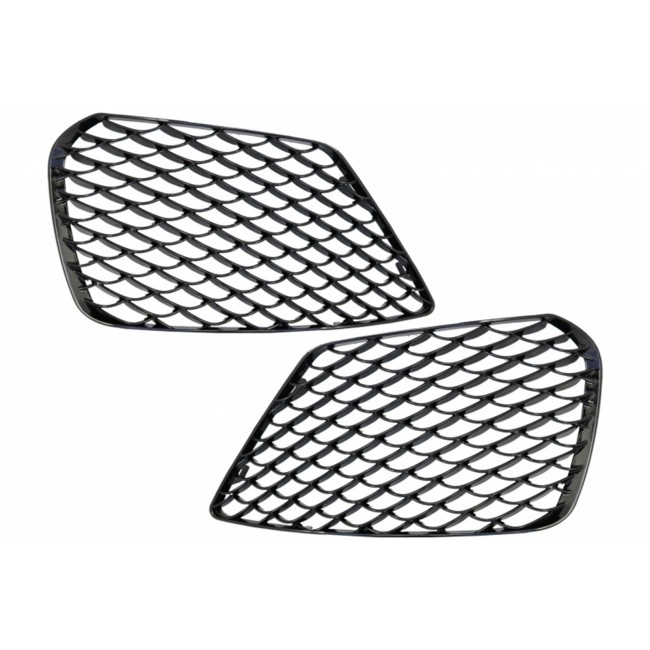 Grille Assembly suitable for Front Bumper Mercedes S-class W222 (2013-2017) S63 Look Piano Black