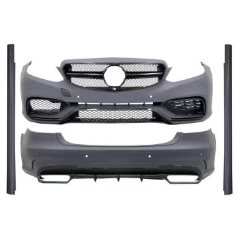 Body Kit suitable for Mercedes E-Class W212 Facelift (2013-2016) E63 Design Shiny Black Edition