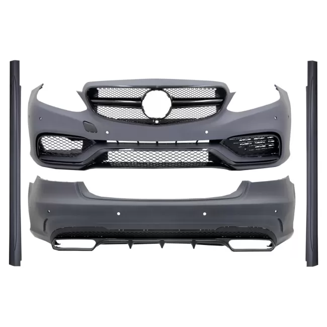 Body Kit suitable for Mercedes E-Class W212 Facelift (2013-2016) E63 Design Shiny Black Edition