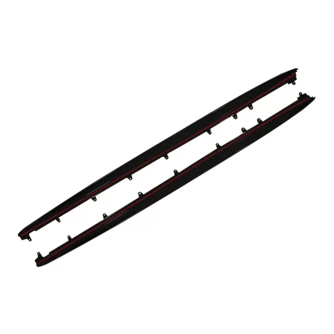 Side Skirts Extension suitable for BMW 5 Series G38 Long Wheel Base Saloon (2017-up) M Performance Design Piano Black