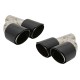 Carbon Fiber Exhaust Muffler Tips Polished Look Inlet 6.3cm