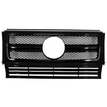 Front Grille suitable for Mercedes G-Class W463 (1990-2017) New G65 G63 Design Full Piano Black