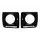 Black Headlights Covers with LED DRL Chrome Daytime Running Lights suitable for Mercedes G-Class W463 (1989-up) G65 Design Black