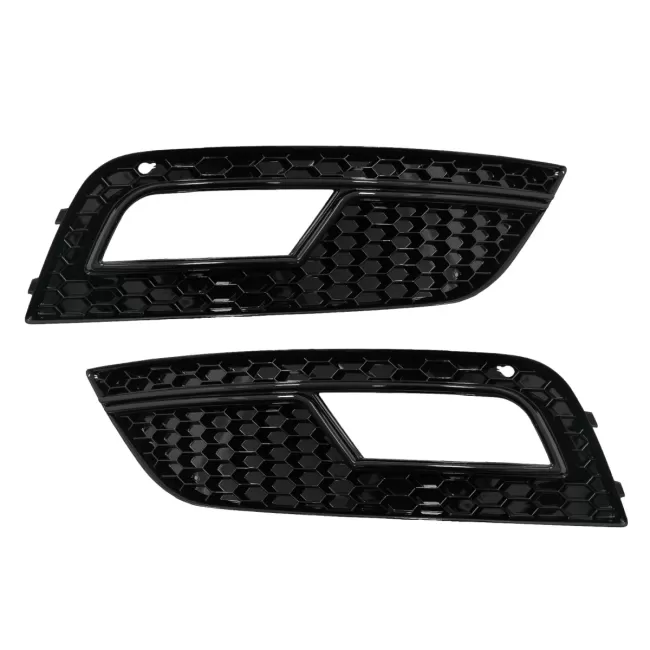 Fog Lamp Covers suitable for Audi A4 B8 Facelift (2012-2015) RS4 Design Black