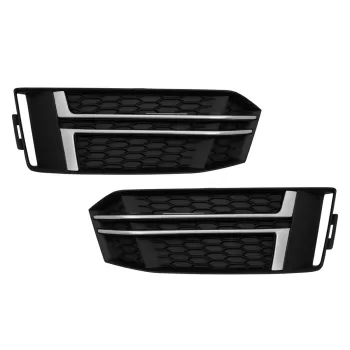 Bumper Lower Grille Covers Side Grilles suitable for Audi A4 B9 Sedan Avant (2016-2018) S-Line