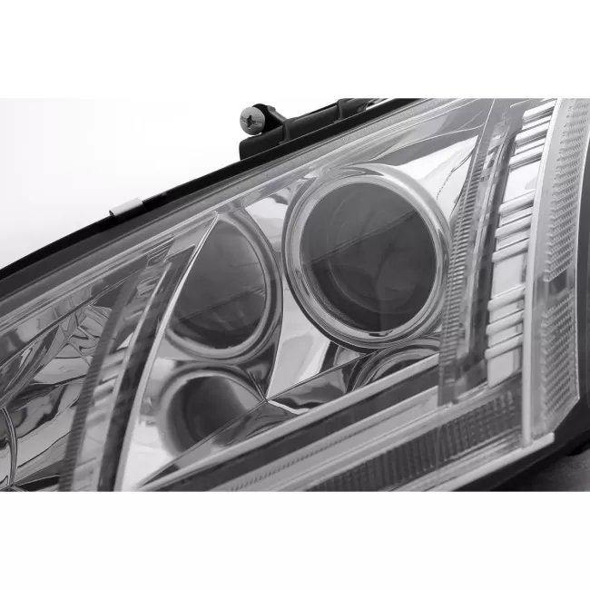 LED DRL Xenon Headlights suitable for Audi TT 8J (2006-2010) Dynamic Sequential Turning Light Chrome