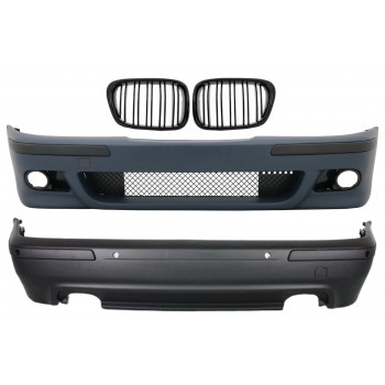 Body Kit suitable for BMW 5 Series E39 (1997-2003) M5 Look with Central Grille Double Stripe Piano Black