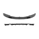 Front Bumper Spoiler Splitter with Diffuser Double Outlet for Single Exhaust suitable for BMW 3 Series F30 F31 (2011-up) M-Performance Design Carbon Film Coating