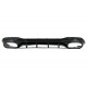 Rear Diffuser and Exhaust Tips Silver suitable for Mercedes CLA X118 Shooting Brake C118 Coupe Sport Line (2019-06.2025) CLA35 Design