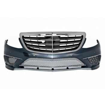 Front Bumper with Grille suitable for Mercedes S-Class W222 (2013-06.2017) S65 Design