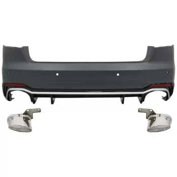 Rear Bumper suitable for Audi A4 B9 8W (2016-2018) Sedan RS4 Design
