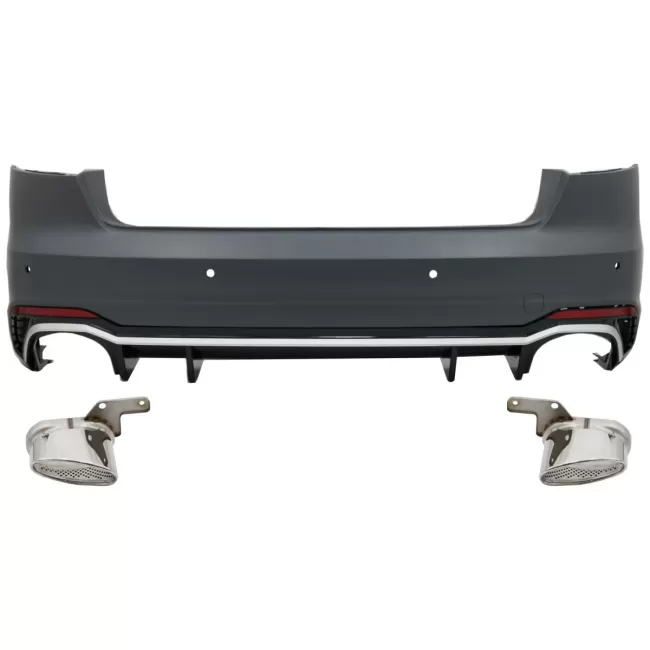 Rear Bumper suitable for Audi A4 B9 8W (2016-2018) Sedan RS4 Design