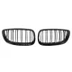 Front Kidney Grilles suitable for BMW 3 Series E92 E93 Coupe Convertible PreLCI (2006-2009) Double Stripe M-Package Sport Design