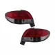 LED Taillights suitable for Peugeot 206 HatchBack 3 / 5 Doors (10.1998-2004) Red White
