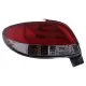 LED Taillights suitable for Peugeot 206 HatchBack 3 / 5 Doors (10.1998-2004) Red White