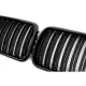 Central Kidney Grilles suitable for BMW 3 Series E36 LCI (11.1996-1999) Double Stripe Piano Black