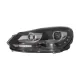 LED DRL Headlights suitable for VW Golf 6 VI (10.2008-2012) Black
