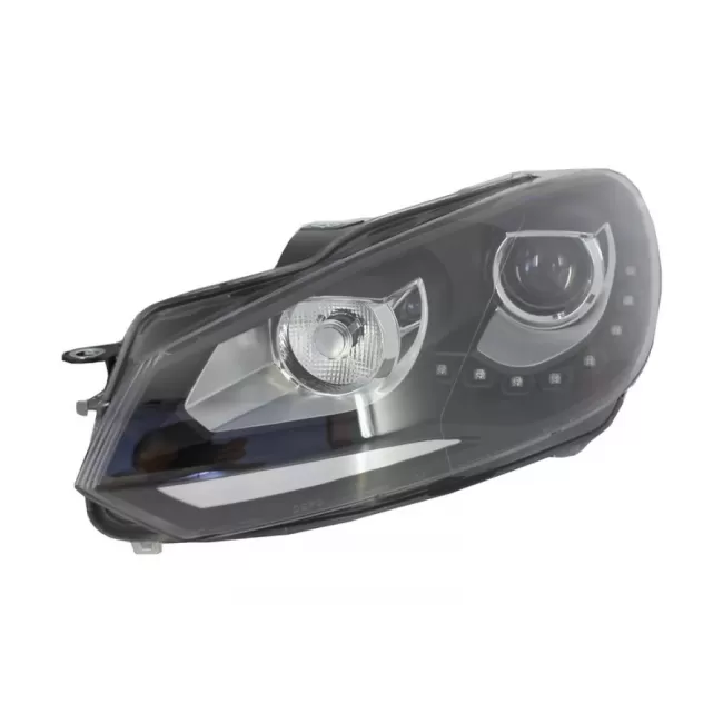 LED DRL Headlights suitable for VW Golf 6 VI (10.2008-2012) Black