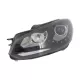 LED DRL Headlights suitable for VW Golf 6 VI (10.2008-2012) Black